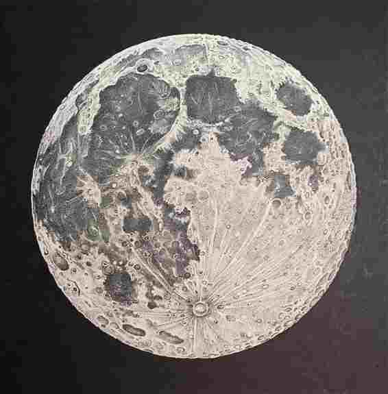 One of only non-college prints!<br />Full Moon<br />11"x11" signed/numbered print out 0f 100<br />$26.00