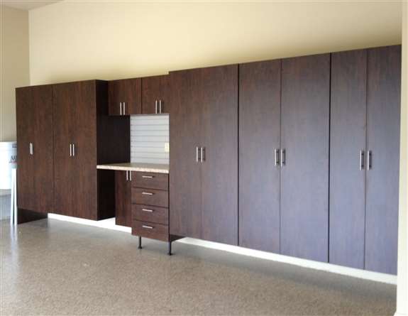 Simply Storage cabinets in Chocolate Apple, many other colors available. Our Simply Storage cabinets are custom made by our team right here in Oklahoma.