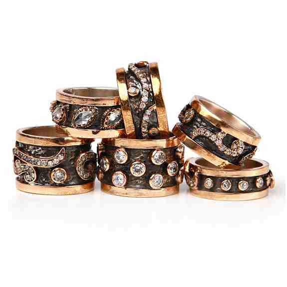 Bangle bracelets made using 925 oxidized sterling silver Bangle bracelets made using 925 oxidized sterling silver