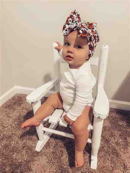 Our Big messy bow's fit infants up an an adult they just simply stretch as the child grows!