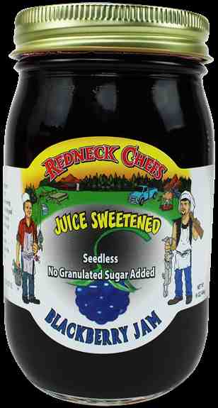 Redneck Chefs brand prides itself on bringing you only the very best. You can taste our quality in an amazing array of all natural juice sweet jams. By leaving out the granulated sugar we make more room for the good stuff. Take the guess work out of healt