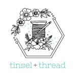 tinsel + thread