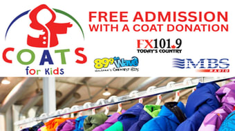 Free Admission with Coats Donation Free Admission with Coats Donation