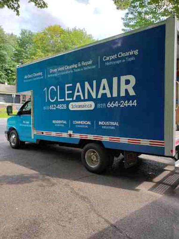 Our truck mounted duct cleaning vehicule