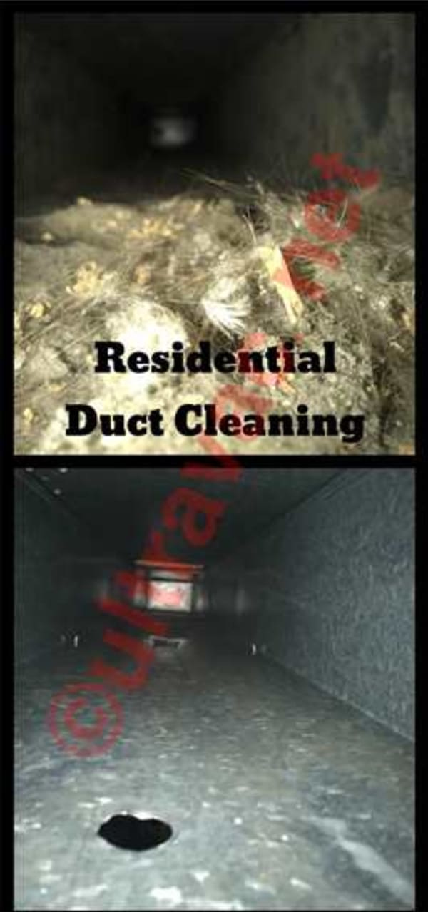 Ultra Vac offers the most thorough duct cleaning in the industry.  We clean your home's ENTIRE duct system for one unlimited price!  Using the most powerful equipment in the industry, we connect an industrial vacuum to the main ducting of your system clos