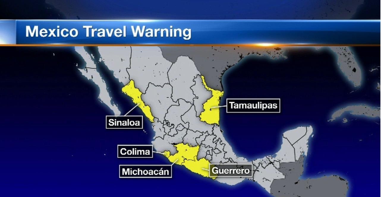 Current Mexico Travel Warning Map World Map