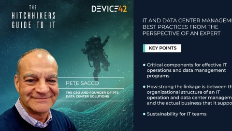 IT and Data Center Management Best Practices: From the Perspective of an Expert