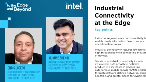Industrial Connectivity at the Edge