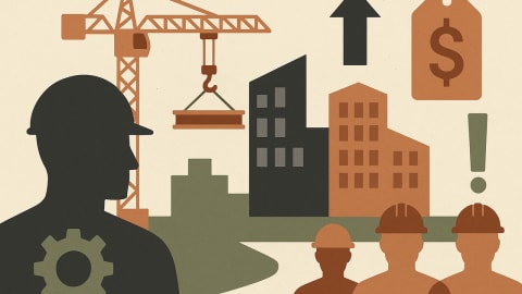 Construction industry signals mixed: jobs rise, spending splits and labor shortage costs mount