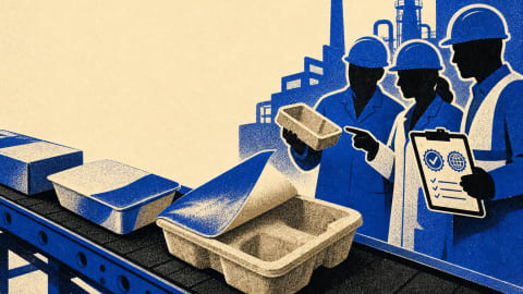 Paper packaging's 87% recycling rate is undermined by coatings and certification gaps, but dry moulded fibre is closing in
