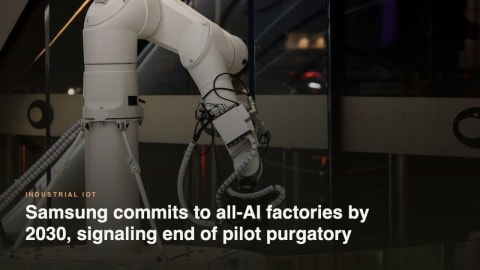 Samsung commits to all-AI factories by 2030, signaling end of pilot purgatory