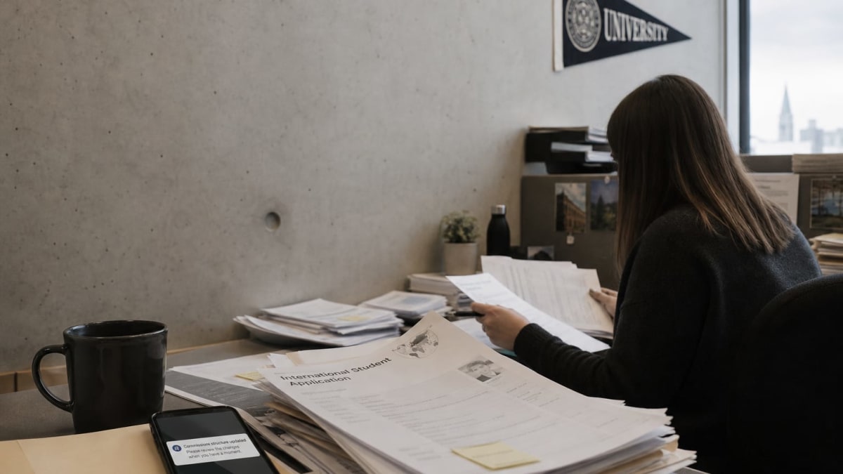 U.S. institutions pay $2,000–$3,500 per enrolled international student as agency commission models shift away from gross-tuition percentages