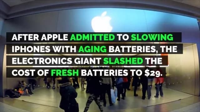 Customers have overrun Apple stores in search of a replacement battery