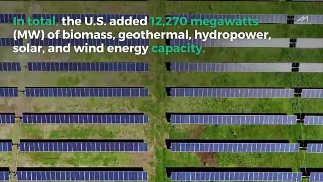 Watch: Renewables Outpace Natural Gas Additions In The U.S. Yet Again
