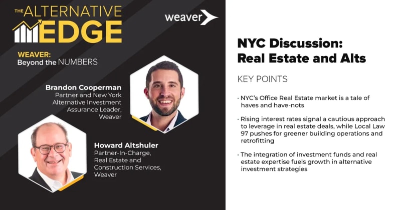 NYC Discussion: Real Estate and Alts
