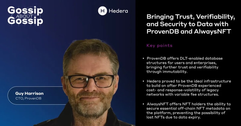ProvenDB Goes All-In On Hedera and AlwaysNFT Helps Cover Your Assets