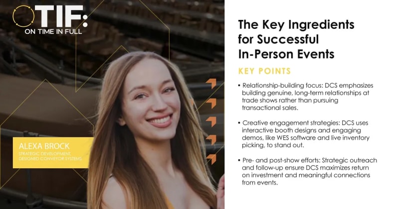 The Key Ingredients for Successful In-Person Events