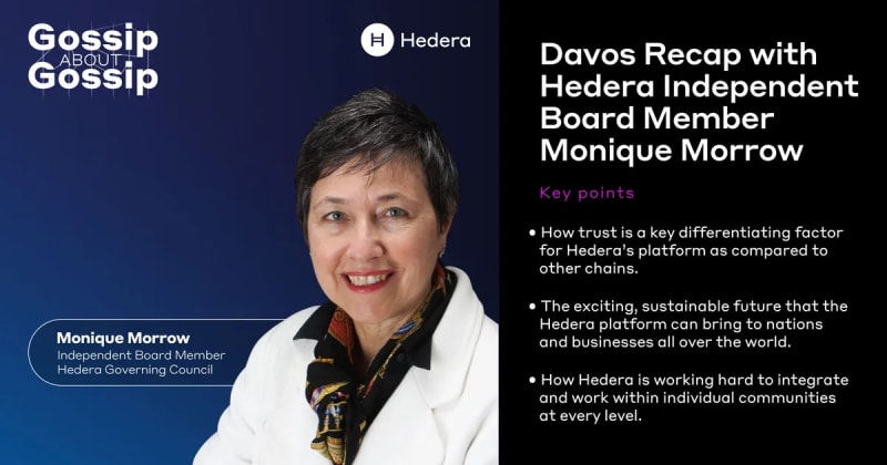 Davos Recap with Hedera Independent Board Member Monique Morrow