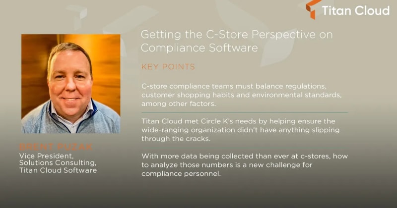 Getting the C-Store Perspective on Compliance Software