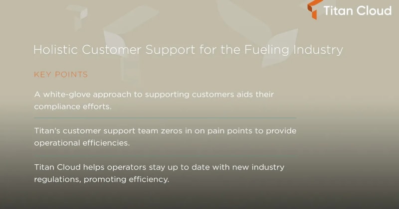 Holistic Customer Support for the Fueling Industry