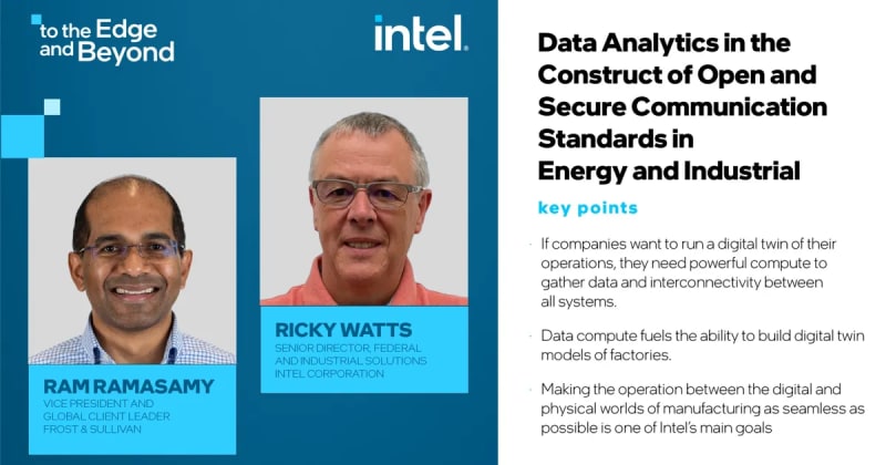 Data Analytics in the Construct of Open and Secure Communication Standards in Energy and Industrial