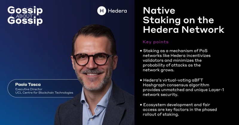 Gossip ABOUT Gossip: Native Staking on the Hedera Network