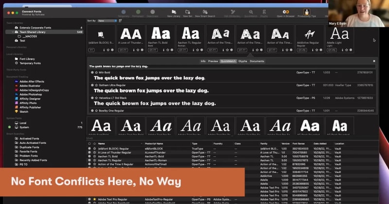 No Font Conflicts