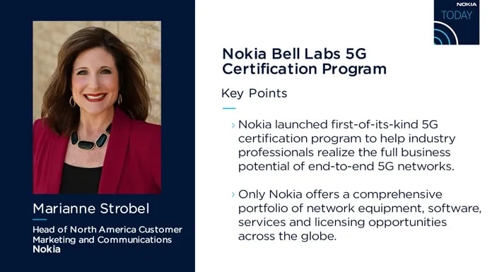 Nokia Today: Nokia Bell Labs 5G Certification Program