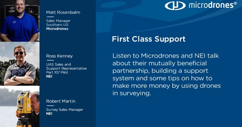Propelling: Microdrones’ First Class Support