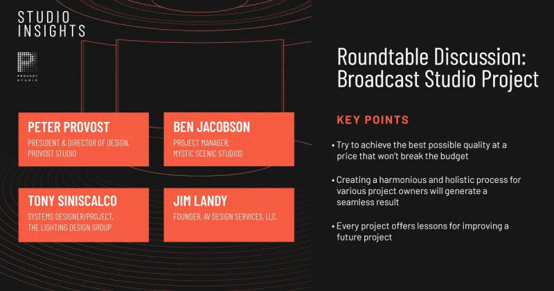 Roundtable Discussion: Broadcast Studio Project for FOX 5 DC