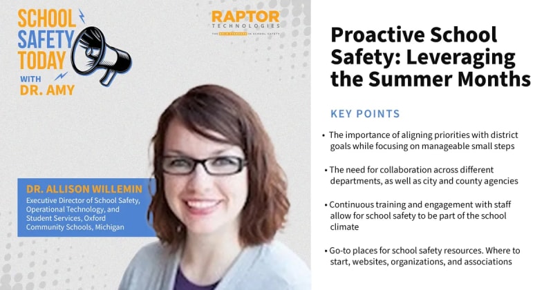 Proactive School Safety: Leveraging the Summer Months