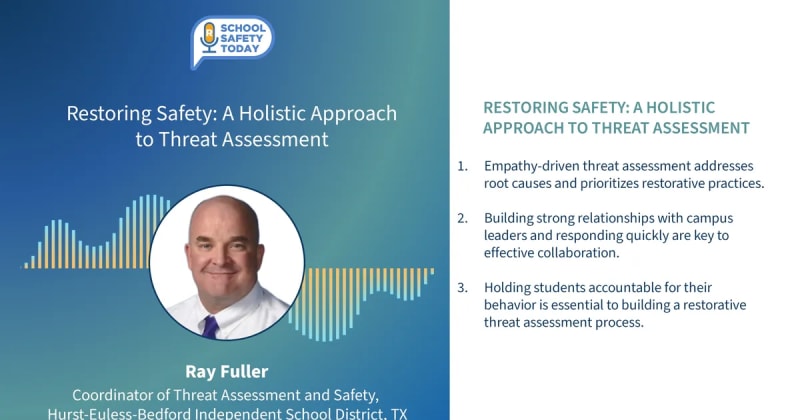 Restoring Safety: A Holistic Approach to Threat Assessment