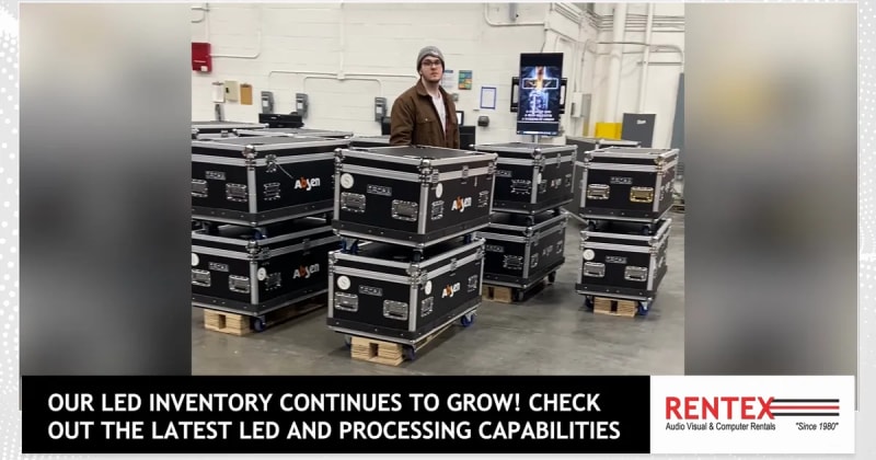 Rentex Expands LED Inventory with New Absen PL2.5 Tiles!