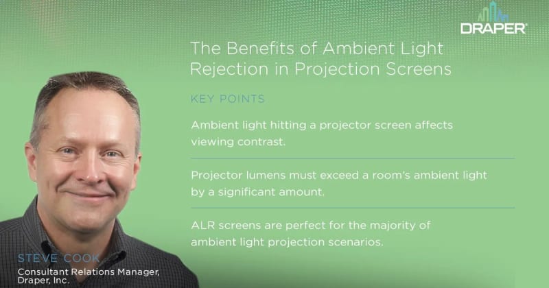 The Benefits of Ambient Light Rejection in Projection Screens