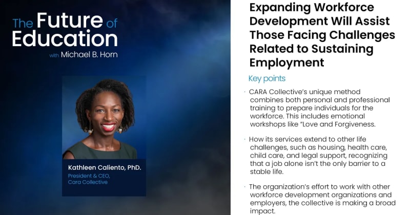 Expanding Workforce Development Will Assist Those Facing Challenges Related to Sustaining Employment
