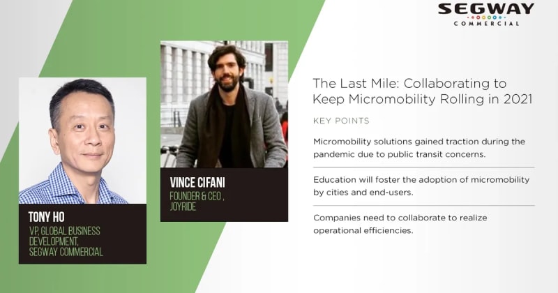 The Last Mile: Collaborating to Keep Micromobility Rolling in 2021