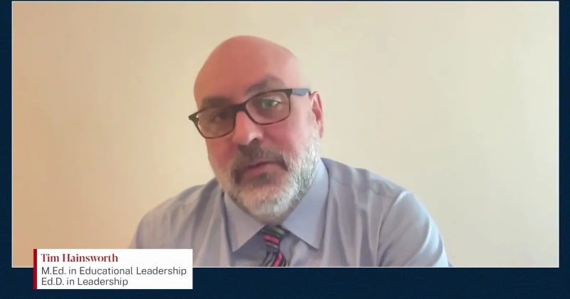 Tim Hainsworth Returns to ACE for his Ed.D. in Leadership