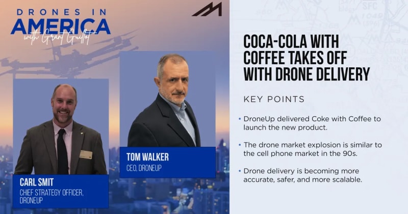 Coca-Cola with Coffee Takes Off With Drone Delivery