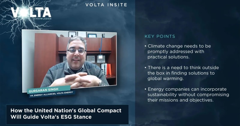 How the United Nation’s Global Compact Will Guide Volta’s ESG Stance