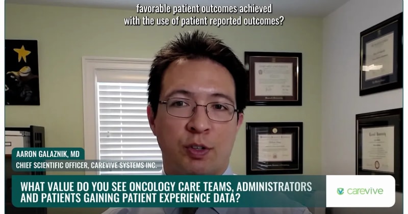 What Value Do You See Oncology Care Teams, Administrators and Patients Gaining Patient Experience Data?