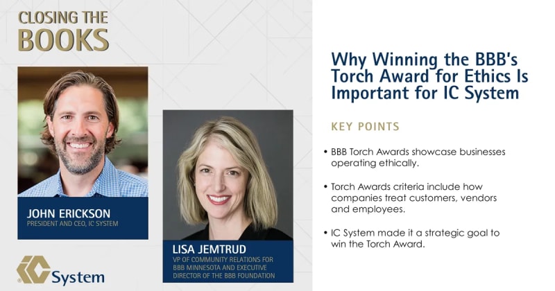 Why Winning the BBB’s Torch Award for Ethics Is Important for IC System