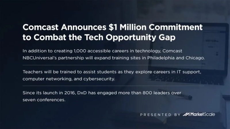 Comcast Announces $1 Million Commitment to Combat the Tech Opportunity Gap