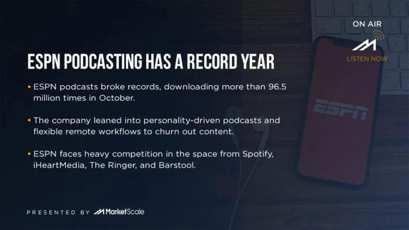 ESPN Podcasting Has a Record Year