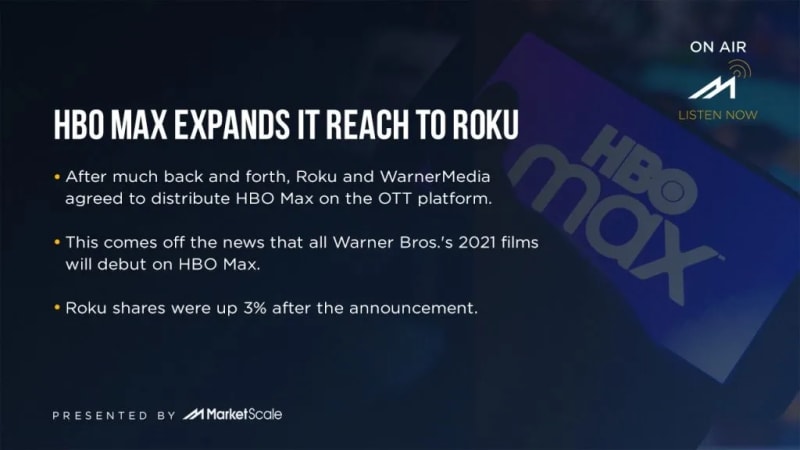 HBO Max Expands it Reach to Roku