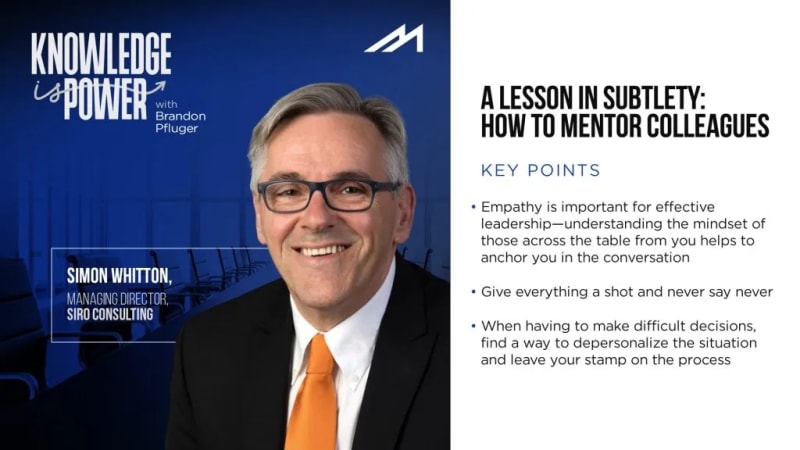 A Lesson in Subtlety: How to Mentor Colleagues