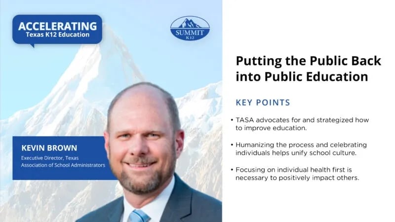 Accelerating Texas K12 Education: TASA: Putting the Public Back into Public Education