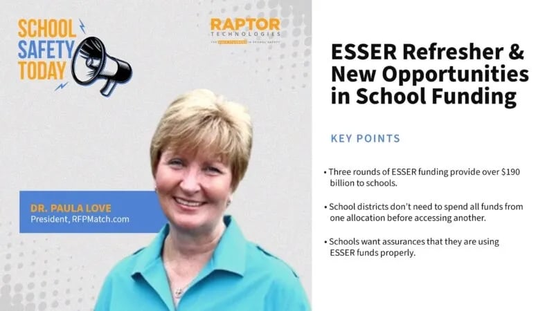 School Safety Today: ESSER Refresher & New Opportunities in School Funding