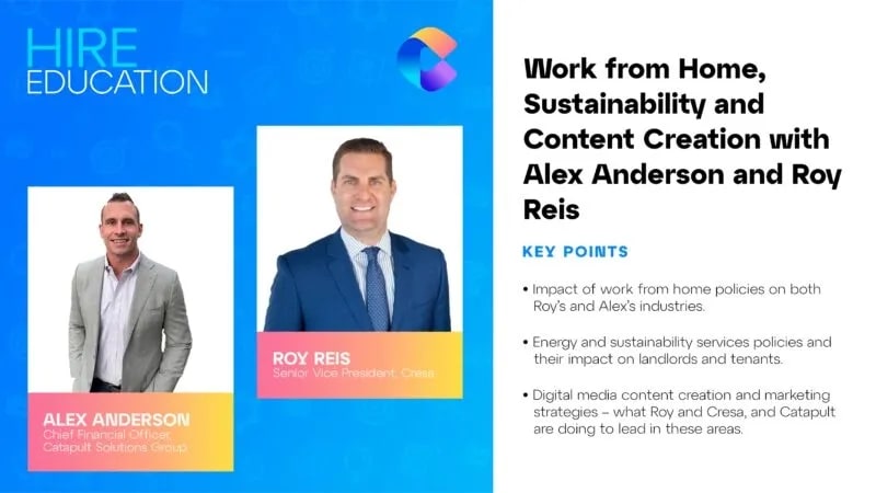 Hire Education: Work from Home, Sustainability and Content Creation