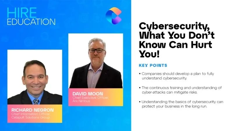 Cybersecurity, What You Don’t Know Can Hurt You!