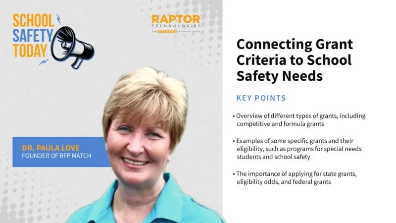 How to Connect Grant Criteria to School Safety Needs with Dr. Paula Love